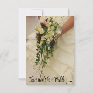 Wedding cancellation announcement