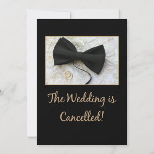Wedding cancellation announcement