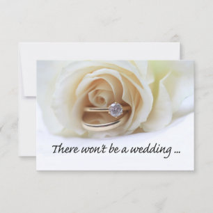 Wedding cancellation announcement