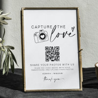 Wedding Capture The Love | Photo Sharing QR Code 
