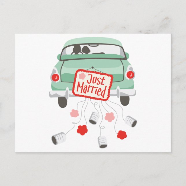 Wedding Car Postcard (Front)