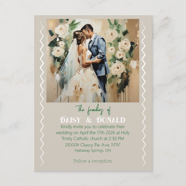 " WEDDING CARD " (Front)