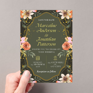 wedding card acrylic invitations