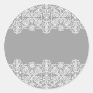 Wedding Card Classic Round Sticker