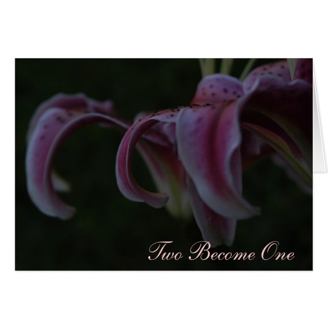 Wedding Card - Haiku (Front Horizontal)