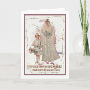 Wedding Card Humour Play with me and my Toys