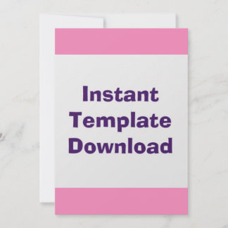 Wedding Card Instant Download Template