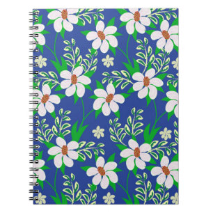 Wedding card or invitation with abstract floral ba notebook