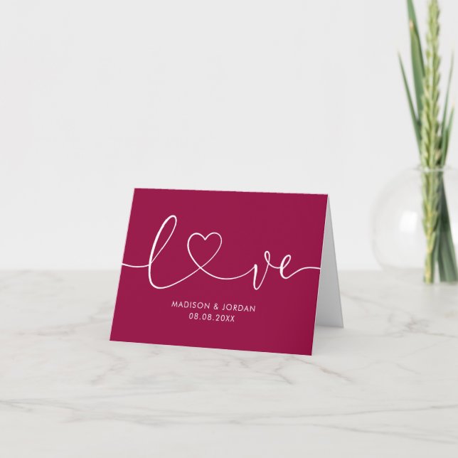 Wedding Card Wedding Vows Card (Front)