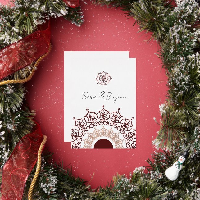 Wedding card with original Iranian design (Insitu)