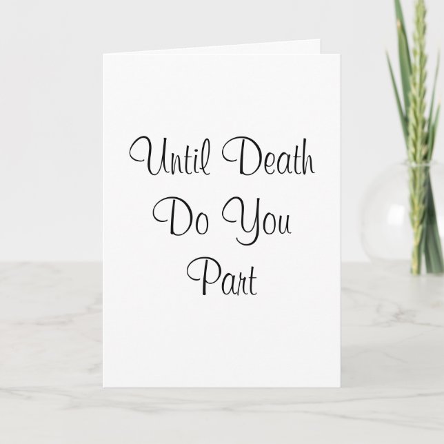 WEDDING CARD - ZOMBIES (Front)