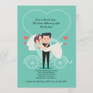 Wedding Carriage Post Wedding Brunch Invitation