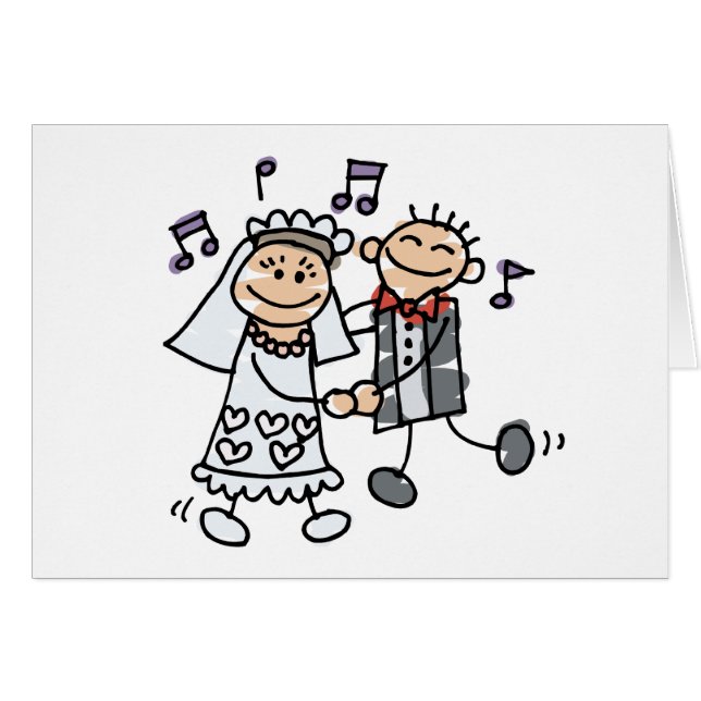 Wedding Cartoon Dance (Front Horizontal)