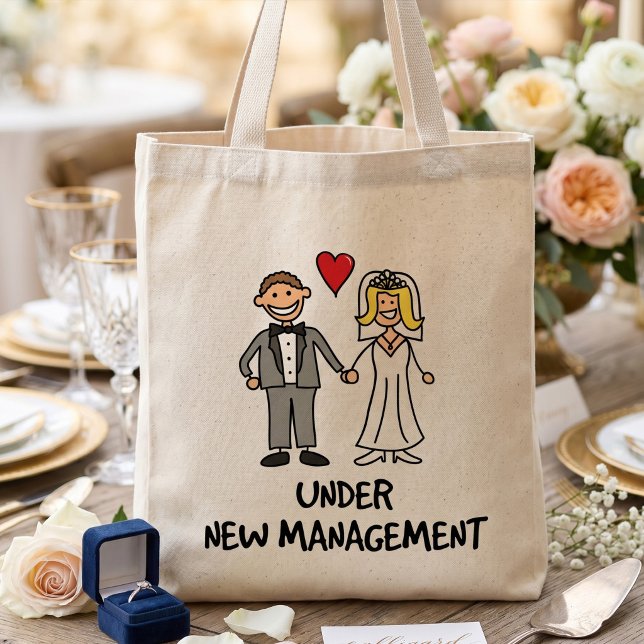 Wedding Cartoon - Under New Management Mini Tote Bag (Creator Uploaded)