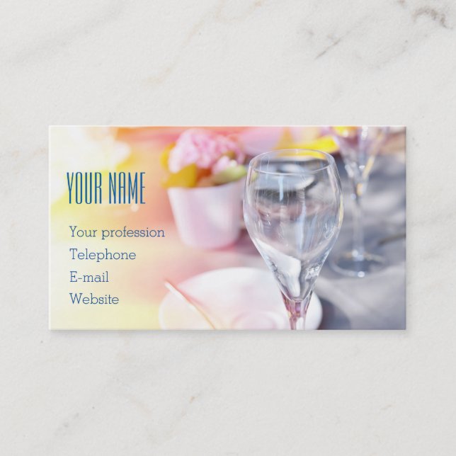 Wedding catering business card (Front)