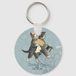 Wedding Cats Keychain