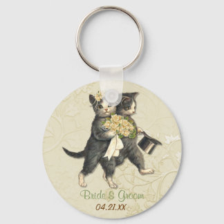 Wedding Cats Keychain