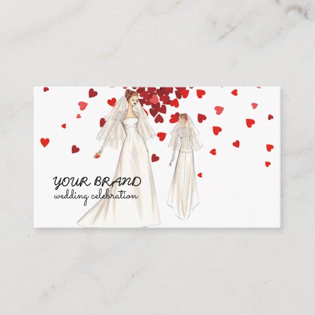 Wedding Celebration Business Card (Front)