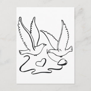 Wedding Ceremony Doves Postcard
