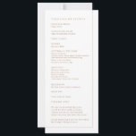 Wedding Ceremony Program<br><div class="desc">Designed to coordinate with for the «Arches Minimalist» Wedding Invitation Collection. To change details,  click «Details». To move the text or change the size,  font,  or colour,  click «Edit using Design Tool». View the collection link on this page to see all of the matching items in this beautiful design.</div>