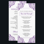 Wedding Ceremony Program Template<br><div class="desc">Elegant and customizable Wedding Ceremony Program Template,  perfect for guiding guests through your special day. Easy to edit and ideal for any wedding theme.</div>