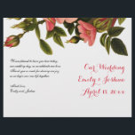 Wedding Ceremony Template Floral Program Flyer<br><div class="desc">This wedding template is a customizable wedding program flyer - allowing you to completely revise everything by replacing our text with your own.</div>