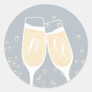 Wedding Champagne Toast Seal
