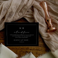 Wedding Charity In Lieu of Favours Enclosure Card