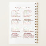 Wedding Checklist Planner Boho<br><div class="desc">Stay organized in style with this Boho Wedding Checklist Planner featuring an elegant floral design. Perfect for brides planning their big day, this planner helps you track every task from vendor bookings to final touches. Easily personalize the cover text, and select your preferred size to suit your needs. Zazzle’s fast...</div>
