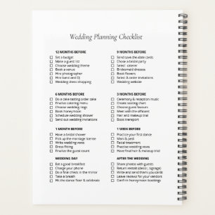 Wedding Checklist Planner, Floral Elegant Wedding Planner
