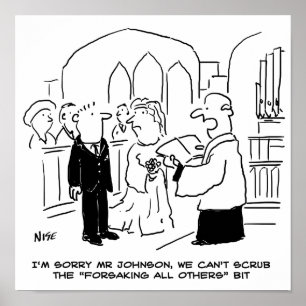 Wedding Church Service Vicar Can't Scrub Vows Poster