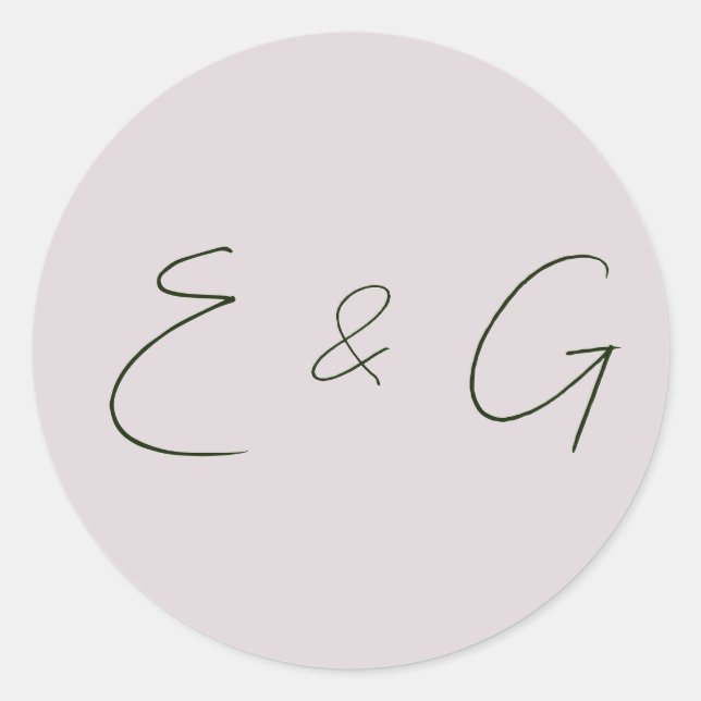 wedding  classic round sticker (Front)