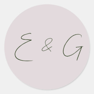 wedding  classic round sticker