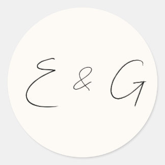 wedding  classic round sticker