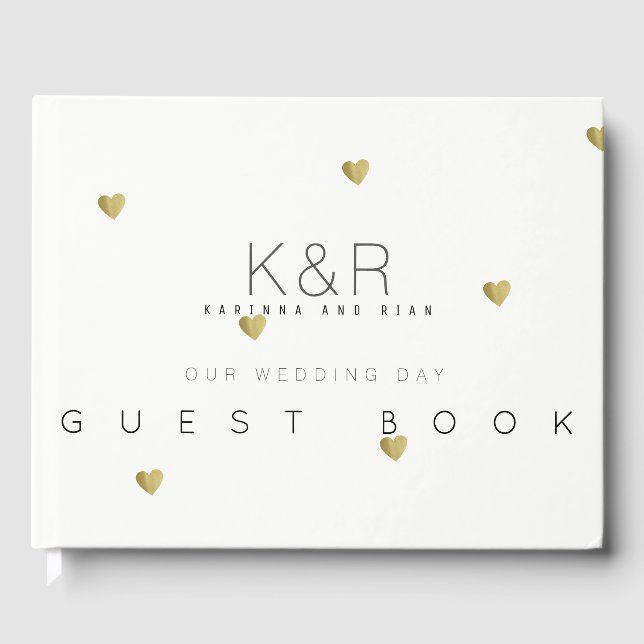 Wedding, clean Guest Book for a Memorable Event (Front)