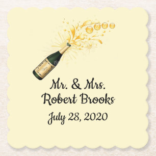 Wedding coasters monogrammed