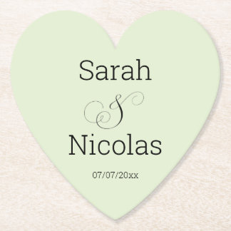 Wedding coasters personalized minimalist