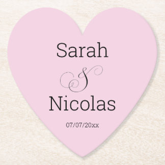 Wedding coasters personalized minimalist