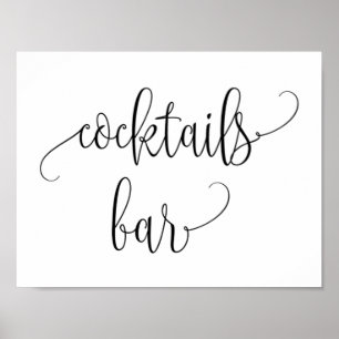 Wedding Cocktails Bar Sign