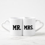 WEDDING COFFEE MUGS, MR. & MRS. COFFEE MUG SET<br><div class="desc">MR. AND MRS. COFFEE MUGS</div>