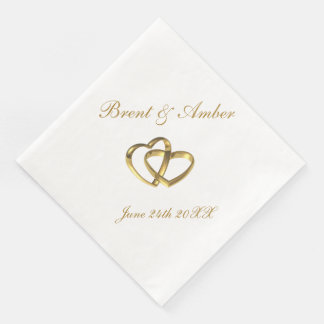 Wedding Coined Cocktail Napkin