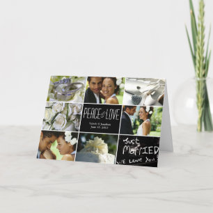 Wedding Collage Holiday Photo Card
