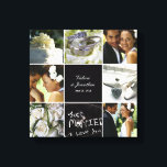 Wedding Collage Wrapped Canvas<br><div class="desc">Personalize this canvas with your wedding photos to create a wall art to treasure forever.</div>