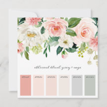 Wedding Color Inspiration Palette Card