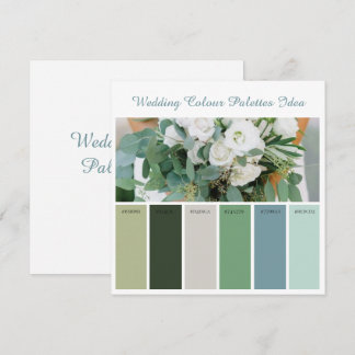 Wedding Colour Palettes Idea Card