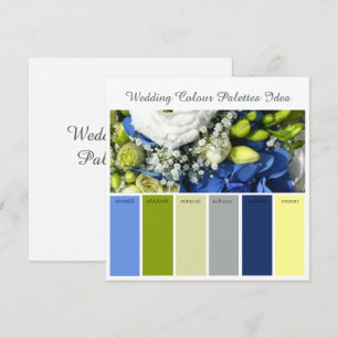 Wedding Colour Palettes Idea Card