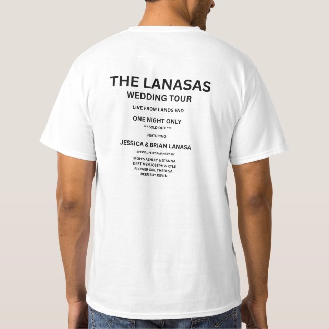 Wedding Concert T-shirt (Back)