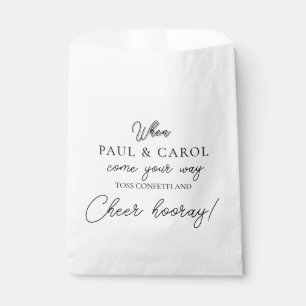 Wedding Confetti Bags Personalized Paper Bag 