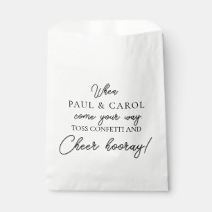 Wedding Confetti Bags Personalized Paper Bag 