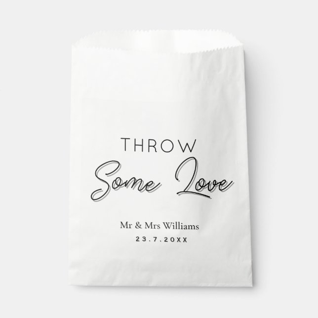 Wedding Confetti – Elegant & Fun Celebration Toss Favour Bag (Front)